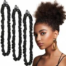 3 件可调节发带，高弹力发带，DIY 发圈，不伤头发