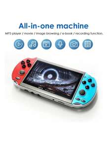 Handheld Game Console 4.1 Inch Pro Retro Games Consoles Built-In Classic Games Rechargeable Battery Portable Style Game Consoles X7S Blue - Multicolor - View 6