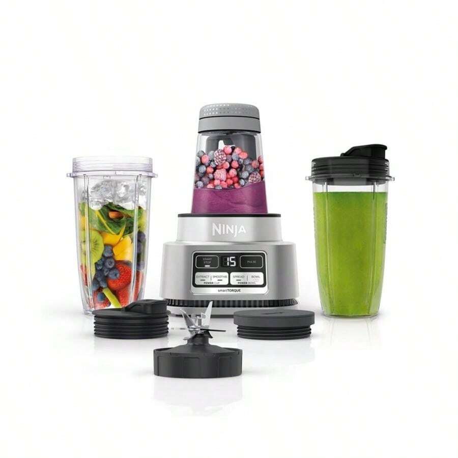 Ninja Foodi® SS101 Licuadora y extractor de nutrientes para hacer tazones de batidos - Plateado - Ver 1