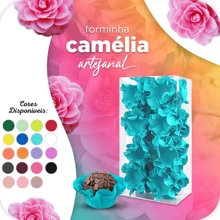 THINGS ALREADY Forminhas Camélia Para Doces Finos - Decorações para Festas e Eventos