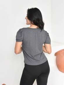 Women T-Shirts - Màu xám đen - Xem 2