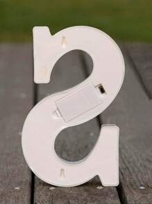 Decorative Letters With Bluelander LED Lights (AA Batteries Included) - S - 查看 3