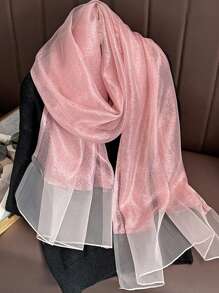 1 chiếc khăn choàng/khăn quàng cổ/băng đô bằng satin ánh kim bóng, phụ kiện thanh lịch cho trang phục hàng ngày. - Nhiều màu - Xem 9