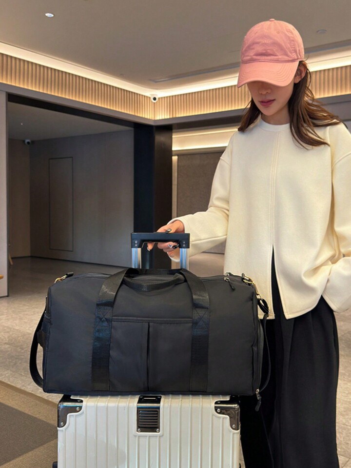 Large Capacity Outdoor Fitness Storage Travel Bag Luggage Bag Overnight Bag Carry On Bag Hand Bag Gym Bag For Work School Supplies School Stuff For Back To School For Student Handbag Handbags