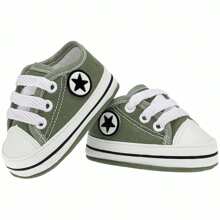 Sapatinho de Bebê infantil Recém nascido - Verde Militar - Visão 2