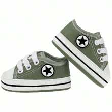 Sapatinho de Bebê infantil Recém nascido - Verde Militar - Visão 3