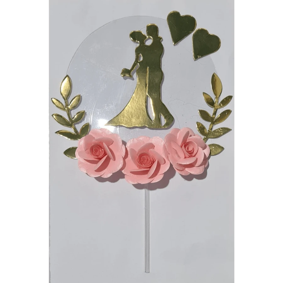 Cake Toppers - PEARLISH PINK LOVE - View 1