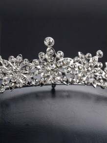 1st Meisjes Multicolor Metalen Strass Bloem Kroon Haarband