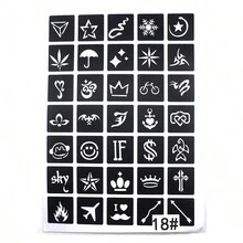 Temporary Tattoo Pen With Tattoo Templates Set - Ink-Based, Alcohol-Free, Skin-Friendly Body And Facial Coloring Tattoo Marker For Temporary Body Art - Multicolor - View 26