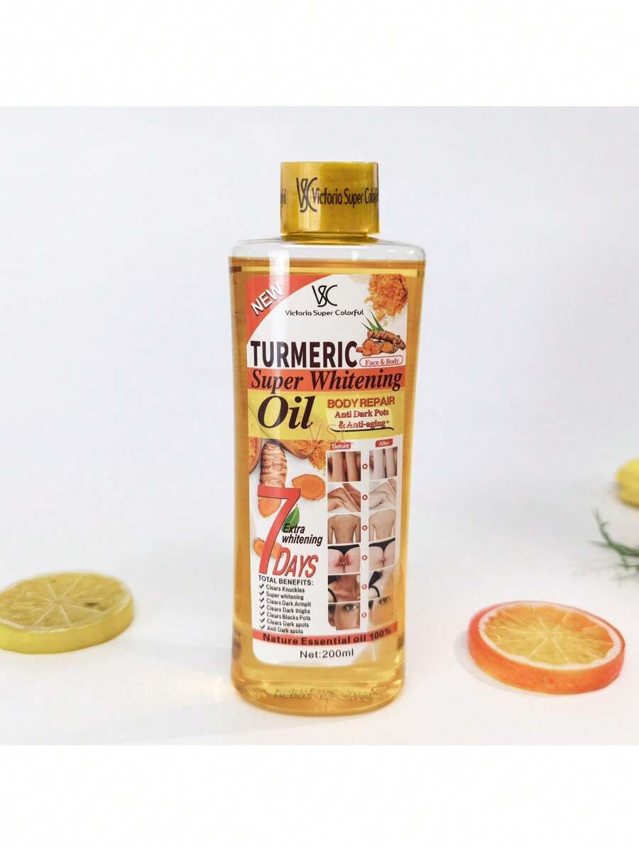 200ml 姜黄精油，适用于皮肤按摩、身体按摩、扩散器、香薰头发面部护理、节日礼物