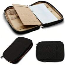 Jewelry Storage Bag, Portable Jewelry Storage Bag, Leather Waterproof Travel Necklace Storage Bag, Earrings, Rings, Bracelets, Women Carry Small Storage Bag - Pink - View 2