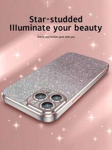 全新电镀防摔手机壳 + 闪光贴纸 + 手机壳套装，适用于 Apple、Oppo、Vivo 防水防震防刮