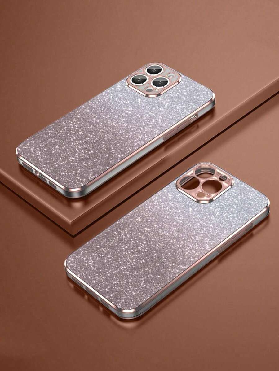 全新电镀防摔手机壳 + 闪光贴纸 + 手机壳套装，适用于 Apple、Oppo、Vivo 防水防震防刮