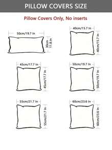 1PC Jacquard Pillowcase Sofa Pillow Covers Home Decoration Cushion Protective Cover