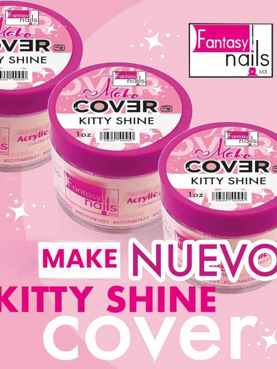 1 oz Make Cover KITTY Fantasy Nails - Rosa - Ver 1