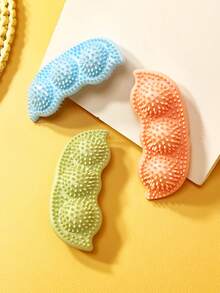 1pc Pet Chew Toy, Pea Shaped TPR Durable Chew Toy, Interactive Dog Toy, Training & Puzzle Toy, For Pet Use Only - Multicolor - View 4