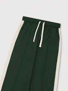 INFLATION Męskie spodnie sportowe retro z taśmą, luźne, casualowe, na jesień