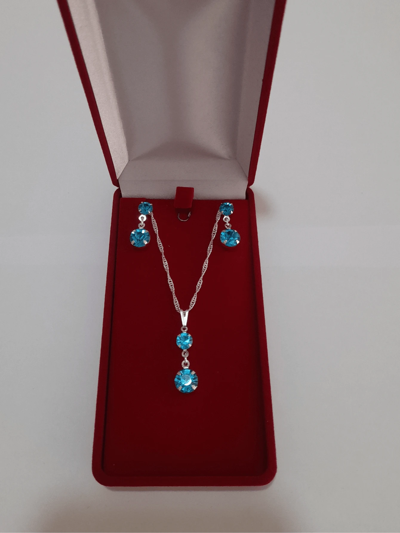 Women Jewelry Sets - Cjsh- Round Blue - View 1