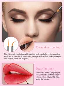 403入組多功能眼妝工具，眉刀，矽膠眼線輔助工具，睫毛刷，眼線刷，眼影刷，眼線輔助工具配有睫毛刷和眉毛梳，睫毛化妝工具套裝，新手化妝的理想選擇，可重複使用的矽膠眼線工具，適用於眼睛/睫毛/眉毛/唇部，女性化妝配件。 - 彩色 - 查看 5