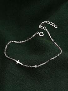 1 Pc 925 Sterling Silver Bracelet For Women Bracelet 18K Gold Suitable For Party Happy Easter Fine Jewelry