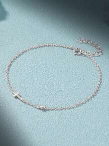 1 Pc 925 Sterling Silver Bracelet For Women Bracelet 18K Gold Suitable For Party Happy Easter Fine Jewelry