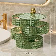 1pc Jewelry Cosmetic Fruit Tray Storage Box For Home, Student Dormitory Rotating Jewelry Organizer Rack Jewelry Case - Multicolor - View 13