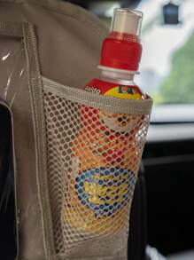 1Pack Car Seat Storage Bag For Kids Toddlers, Car Back Seat Organizer ,Back Seat Anti-Kick,Car Back Seat Cover, Seat Back Protectors Kick Mats For Kids Toddlers, Travel Accessories, Rear Seat Organizer