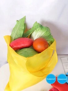 1个纯色大号防水可重复使用购物袋/沙滩包 - 可折叠杂货袋，耐用，可机洗 - 彩色 - 查看 10