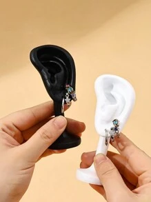 Giá trưng bày hoa tai bằng nhựa, Cửa hàng trang sức Hoa tai/Trang trí hoa tai Đạo cụ chụp ảnh Quay lại trường học - Một kích thước phù hợp với tất cả - Xem 3