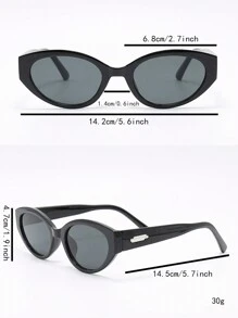 1pc/2pcs/3pcs/5pcs Round Frame Small Cat Eye Glasses, Simple Style Decorative Fashion Eyewear For Daily Wear For Summer Beach Vacation,Outdoor,Travel Preppy Style For Back To School
