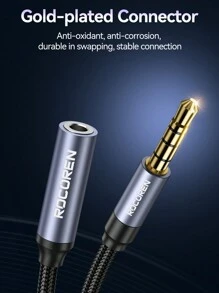 Rocoren Rocoren AUX Kabel 3.5mm Jack Man-vrouw Audio Uitbreiding Luidsprekerkabel Converter Voor Telefoon Hoofdtelefoon Laptops Tabletten Adapter