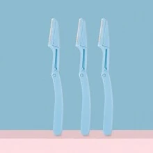 6pcs Safety Foldable Eyebrow Razors, Stainless Steel Blade Beauty Tool For Beginners - Multicolor - View 12