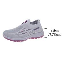 "Mom Shoes" Women's Slip-On Soft-Sole Shoes, Anti-Slip Elderly Comfortable Walking Shoes - Grey - View 7