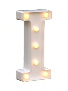 Decorative Letters With Bluelander LED Lights (AA Batteries Included) - I - 查看 5