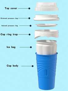 1pc Squeeze-To-Freeze Cup, Silicone Ice Cream Cup For Homemade Drinks, Quick Ice Making And Cooling,Ice,Food,,Kitchen,Travel,Kitchen Items,Kitchen Tools,Kitchen Things. - One Size - View 6