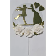 Cake Toppers - AMOR BLANCO PERLA - Ver 2