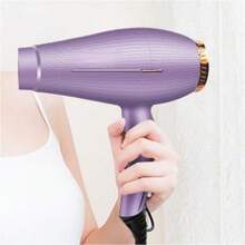 Secador de cabelo, Secador de cabelo gama, Secador cabelo, Secador Profesional Iones Negativos Secador de Pelo barberia - Morado - Ver 2