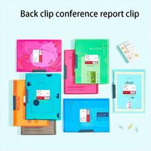 Rotating Folder, Colorful And Simple Style PP Transparent Swinging Report Folder For Lovers - Multicolor - View 4