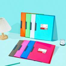Rotating Folder, Colorful And Simple Style PP Transparent Swinging Report Folder For Lovers - Multicolor - View 5