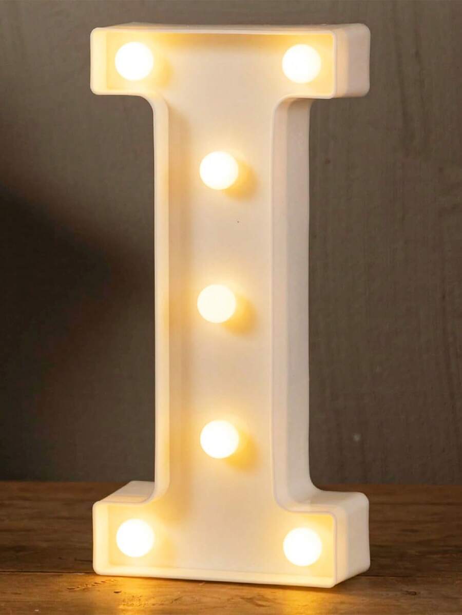 Decorative Letters With Bluelander LED Lights (AA Batteries Included) - I - 查看 1