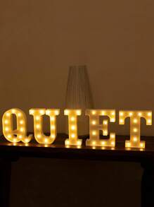 Decorative Letters With Bluelander LED Lights (AA Batteries Included) - Q - 查看 4