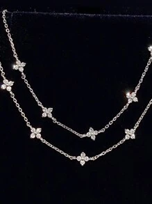 SereneSpark 1 chiếc vòng tay bạc 925 mạ vàng 18K, thích hợp cho tiệc tùng, lễ Phục Sinh và các dịp khác, trang sức tinh tế. - Bạc - Xem 8