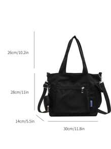 1pc Fashionable Casual Solid Color With Coin Purse Large Capacity Tote Bag ,Suitable For University/College Classroom / Commute/Work/ Festivals/Vacation/Holiday,For Women, Rookies & White-Collar Workers,Girl, College Students,Lady,Woman ,Or Women, Rookies & White-Collar Workers,Girl, College Students,Lady,Woman