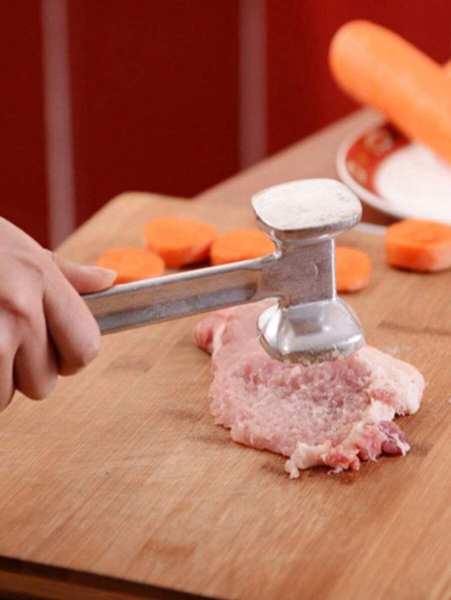 1 dụng cụ làm mềm thịt hai mặt, dụng cụ giã thịt bò, cá, gà, dụng cụ nhà bếp siêu tiết kiệm sức lao động để giã và làm mềm thịt, phụ kiện nấu ăn
