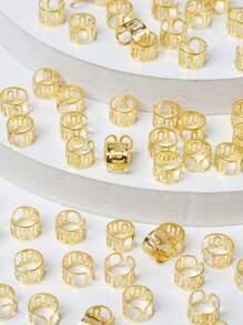 80 piezas de clips de cabello dorados para mujeres con mechones rastas - Dorado - Ver 4