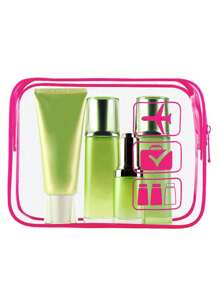 Clear Bags For Travel, TSA Approved Toiletry Bag For Women, Travel Bags For Toiletries Makeup Organizer Makeup Storage Bag Mini Pouch Travel Small Makeup Case Accessories Make Up Holder Brush Bag Make Up Container Cosmetic Bag Travel Essentials Ladies Accessories Travelling Stuff Makeup Bag School Supplies Make Up Bag Holiday Essentials Makeup Bags Makeup Pouch Holiday Winter 2024 - Multicolor - View 3