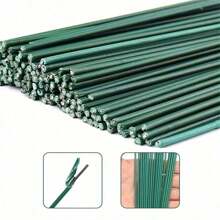 20pcs Artificial Flower Stem Green Flower Stem Sticks DIY Floral Material Handmade Wire Stem Accessories, Valentine Day, Gift Gifts Birthday Graduation - Green - View 6
