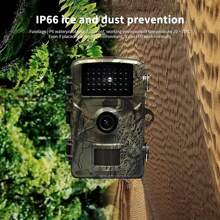 Wildtier Kamera mit 1080p hoher Auflösung, Wildkamera für Outdoor, Nachtsicht, Bewegungserkennung, Audio-Alarm, Wandmontage, IP66 wasserdicht, PIR Nachtsicht, 0,8s Bewegungserkennung, ausgelöst, Kamera mit 1080P HD Auflösung, ideal für Outdoor Jagd und Wildbeobachtung.