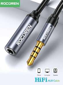 Rocoren Rocoren AUX Kabel 3.5mm Jack Man-vrouw Audio Uitbreiding Luidsprekerkabel Converter Voor Telefoon Hoofdtelefoon Laptops Tabletten Adapter