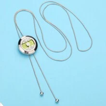 Aromatherapy Pendant Necklace Long Tassel Necklace Aromatherapy Essential Oil Diffuser Necklace DIY Tree Cat Flower Perfume Box Sweater Chain Open Locket Perfume Necklaces Aroma Jewelry